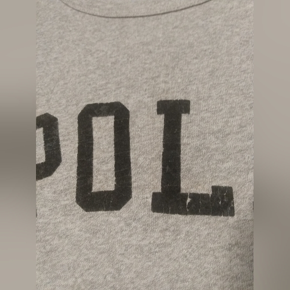 POLO Ralph Lauren Varsity Gothic P Sellout Long Sleeve Black and Grey T- Shirt - Picture 4 of 12